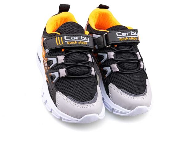 Carby 139 Patik anrk Işıklı - Siyah/Buz/Oranj B.T - 2