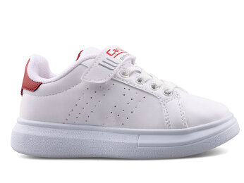 Carby 142 Patik Cilt - Beyaz/Kırmızı/Beyaz T - Carby