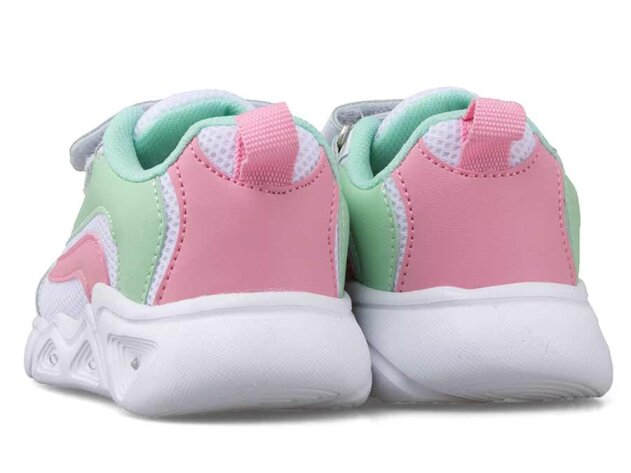 Cicimo 06 Patik Anrk Işıklı - Beyaz/Pembe/Su Yeşili - 3