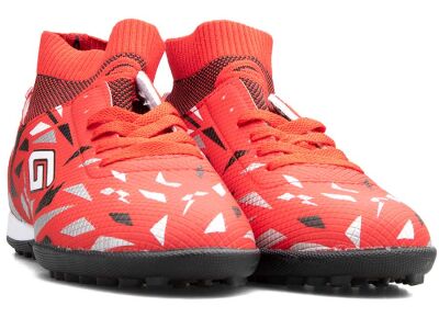 Dugana 2303 Merdane Halısaha Çoraplı - Kırmızı/Siyah - 2