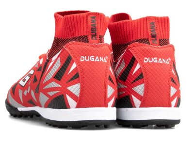 Dugana 2303 Merdane Halısaha Çoraplı - Kırmızı/Siyah - 3