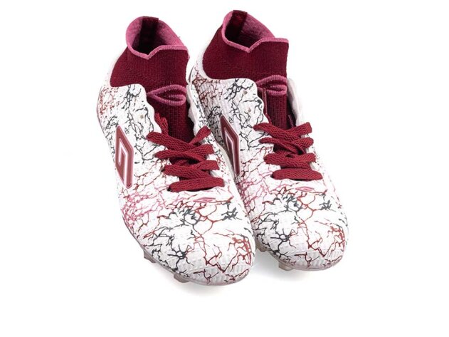 Dugana F50 Filet Krampon Çoraplı - Beyaz/Bordo - 2