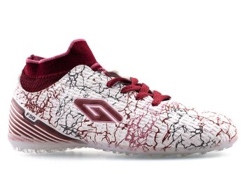 Dugana F50 Merdane Halısaha Çoraplı - Beyaz/Bordo - Dugana