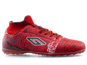 Dugana F50 Merdane Halısaha Çoraplı - Kırmızı/Füme - Dugana