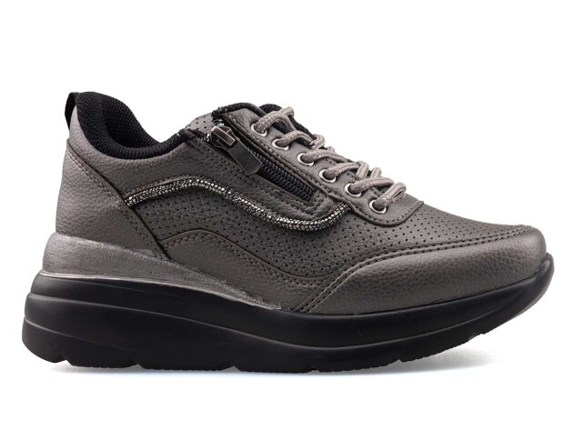 Flet 207 Zenne Delikli Cilt - Kurşun - 1