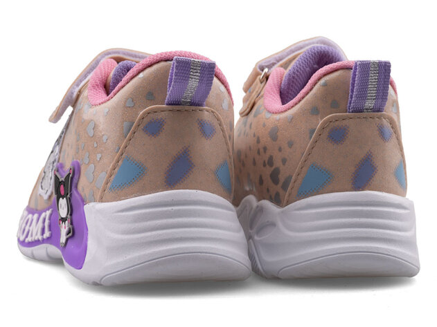 Kuromi 725 Patik Cilt Işıklı - Bej/Lila - 3