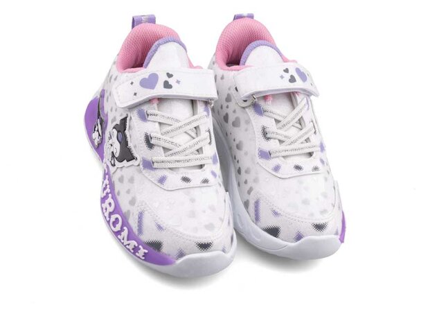 Kuromi 725 Patik Cilt Işıklı - Beyaz/Lila - 2