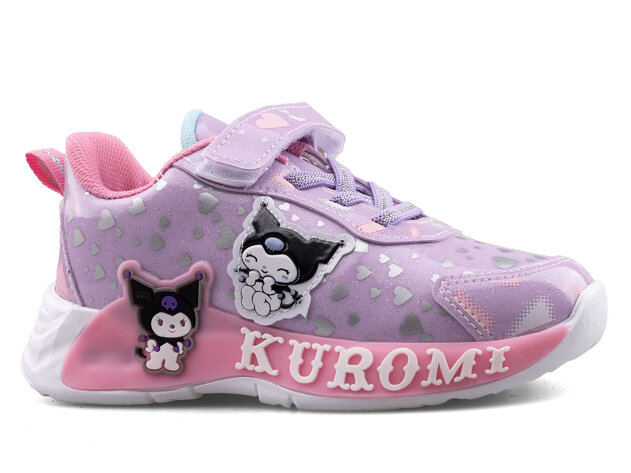 Kuromi 725 Patik Cilt Işıklı - Lila/Pembe - 1
