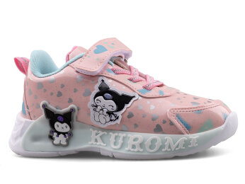 Kuromi 725 Patik Cilt Işıklı - Pembe/Su Yeşili - Kuromi