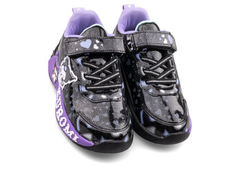 Kuromi 725 Patik Cilt Işıklı - Siyah/Lila - Kuromi