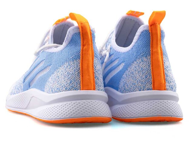 Lupoon 507 Merdane Triko Aqua - Beyaz/F. Oranj - 3