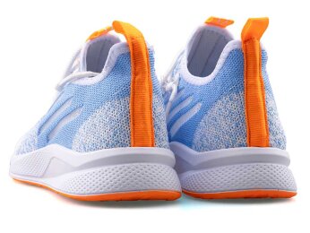 Lupoon 507 Merdane Triko Aqua - Beyaz/F. Oranj - 3