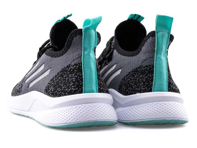 Lupoon 507 Merdane Triko Aqua - Siyah/Su Yeşili - 3