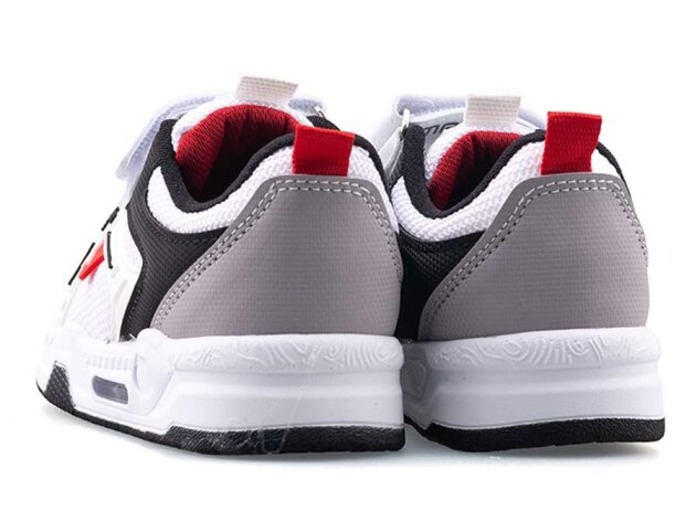 Maxsis 514 Patik Anrk Işıklı - Beyaz/Siyah/Kırmızı - 3