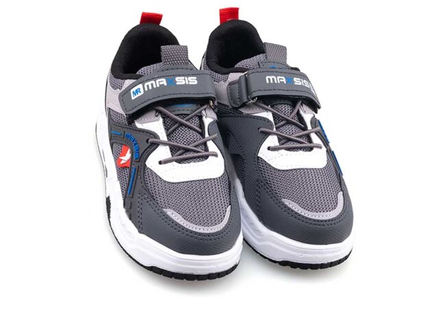 Maxsis 514 Patik Anrk Işıklı - Füme/Kırmızı - 2