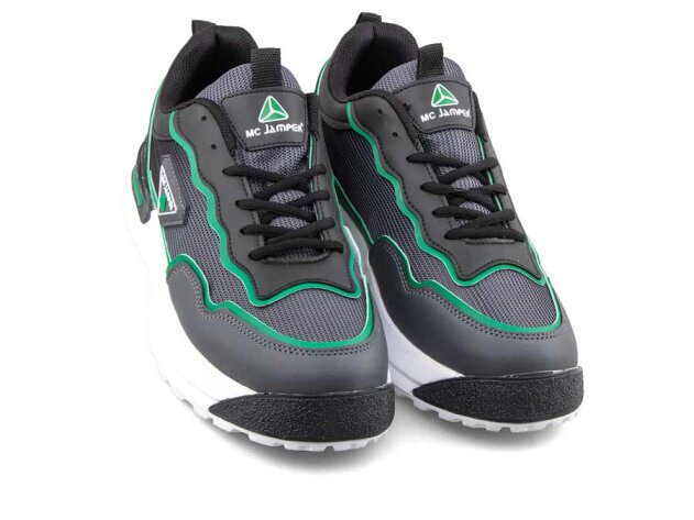 Mc Jamper 2271 Merdane Triko - Füme/Siyah/Yeşil - 2