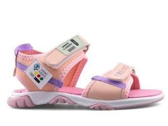 Middo 2023 Filet Şeritli Sandalet - Pembe/Lila - 1