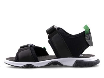 Middo 2023 Filet Şeritli Sandalet - Siyah/Yeşil - Middo