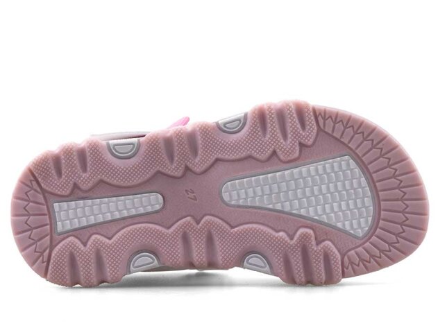 Middo 2023 Patik Şeritli Sandalet - Beyaz/Pembe - 4