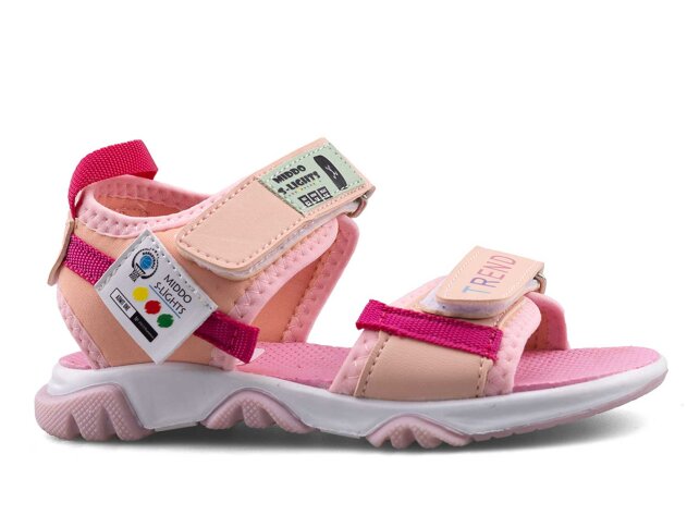 Middo 2023 Patik Şeritli Sandalet - Pembe - 1