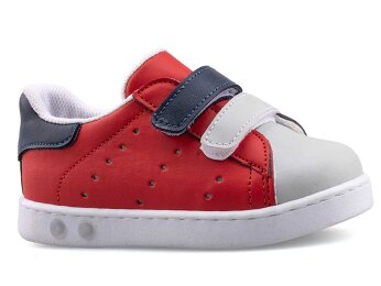 Middo Oya Cilt Bebe Işıklı - Kırmızı/Laci/Gri - Middo