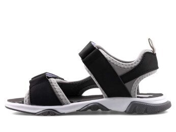 Middo Roy Filet Sandalet - Siyah/Gri - 3