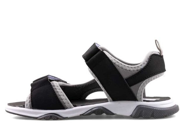 Middo Roy Filet Sandalet - Siyah/Gri - 3