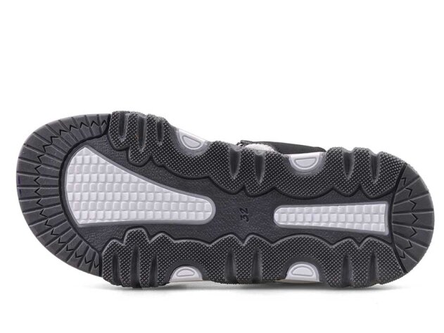 Middo Roy Filet Sandalet - Siyah/Gri - 4
