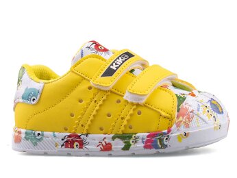 Middo Şapkalı Bebe Cilt - Sarı/Mikrop - Middo