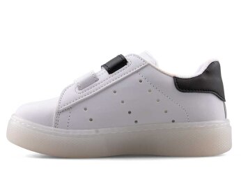 Middo Sonya Patik Cilt Işıklı - Beyaz/Beyaz/Siyah - 2