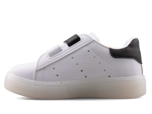 Middo Sonya Patik Cilt Işıklı - Beyaz/Beyaz/Siyah - 2