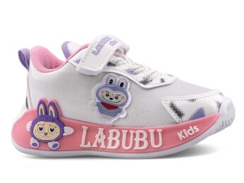 Miniyo 624 Bebe Cilt Işıklı - Beyaz/Pembe - Miniyo Kids