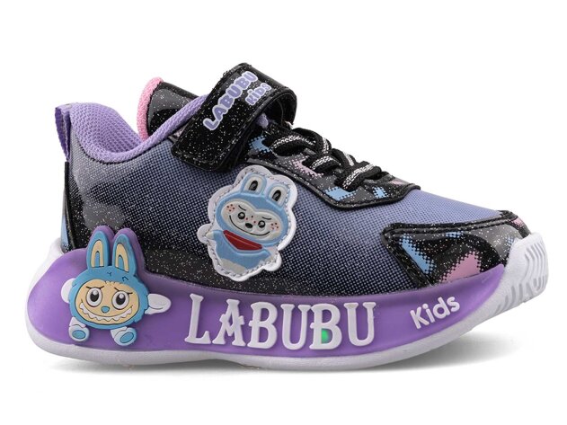 Miniyo 624 Bebe Cilt Işıklı - Siyah/Lila - 1