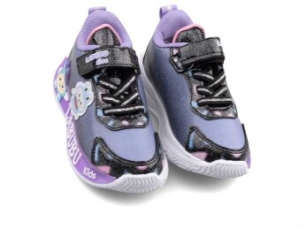 Miniyo 624 Bebe Cilt Işıklı - Siyah/Lila - Miniyo Kids