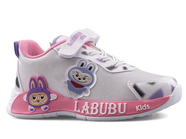 Labubu 624 Filet Cilt - Beyaz/Pembe - 1