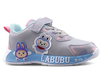 Labubu 624 Filet Cilt - Gri/Mavi - Miniyo Kids