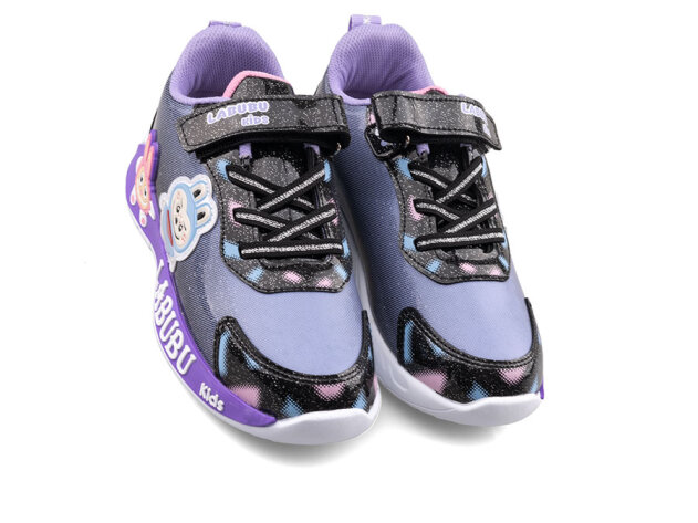 Labubu 624 Filet Cilt - Siyah/Lila - 2