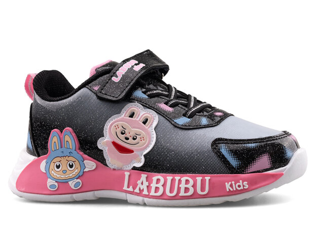 Labubu 624 Filet Cilt - Siyah/Pembe - 1