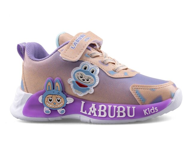 Miniyo 624 Patik Cilt - Bej/Lila - 1
