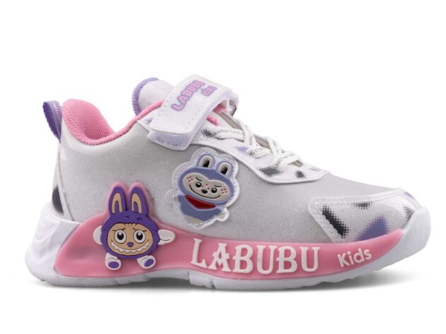 Labubu 624 Patik Cilt - Beyaz/Pembe - 1