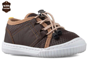 Momy İlkadım 103-1 Bebe Deri - Kahve - Momy