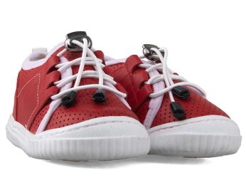 Momy İlkadım 103-1 Bebe Deri - Kırmızı - Momy