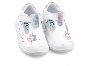 Muncur 113 İlkadım Deri - Beyaz/Simli - 2