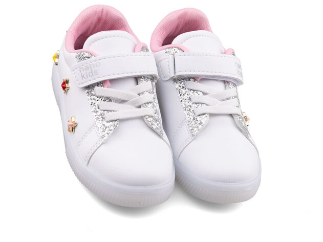 Nano Kids 1893 Patik Cilt - Beyaz/Gümüş - 2