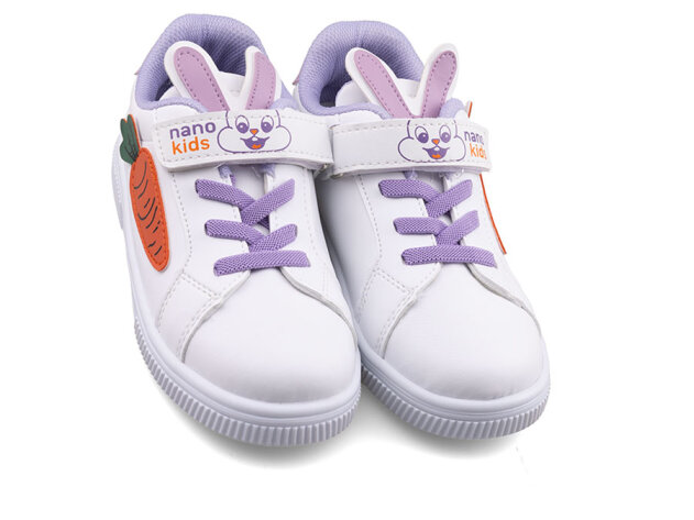 Nano Kids 1893 Patik Cilt Tavşan - Beyaz/Lila/Tavşan - 2