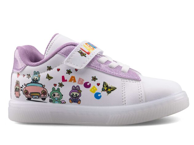 Nano Kids 2025 Patik Cilt Işıklı - Beyaz/Lila - 1