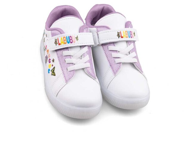 Nano Kids 2025 Patik Cilt Işıklı - Beyaz/Lila - 2