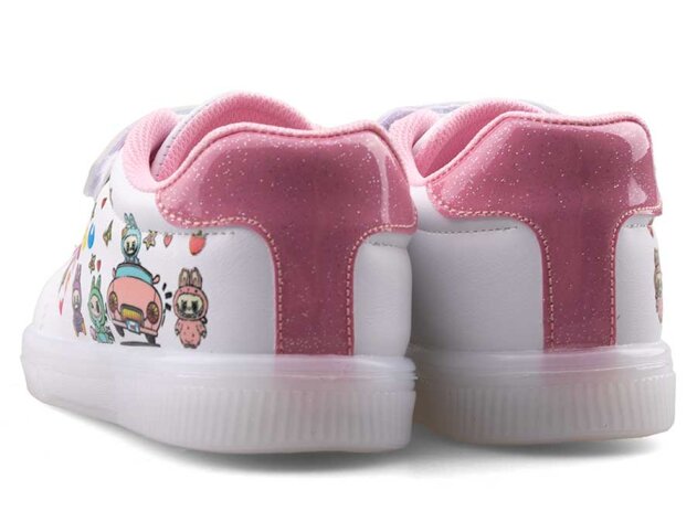Nano Kids 2025 Patik Cilt Işıklı - Beyaz/Pembe - 3