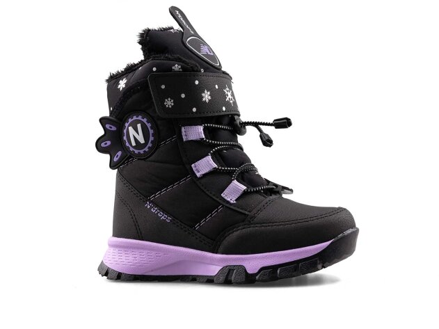 Ndrops 014 Patik Bot - Siyah/Lila - 1