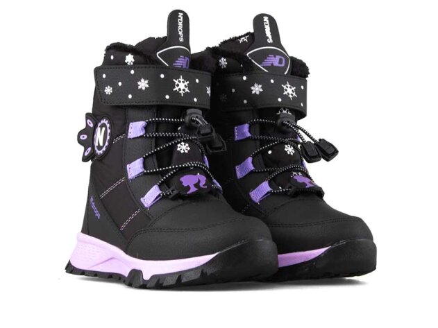 Ndrops 014 Patik Bot - Siyah/Lila - 6